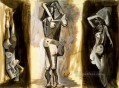 ラ・オーバド 3 人の裸の女性の研究 1942 パブロ・ピカソ
